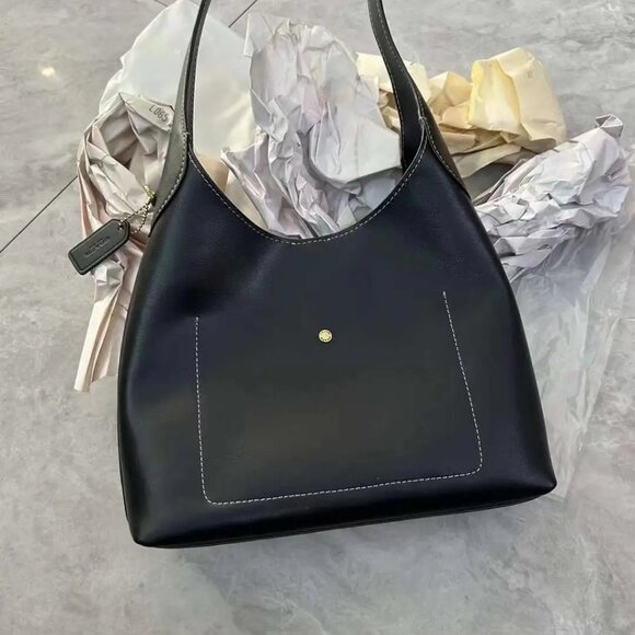 Coach Brooklyn Shoulder Bag 28 – Black NWT with Dust Bag - Picture 2 of 9